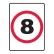 Speed Limit Sign 8km/h