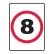 Speed Limit Sign 8km/h