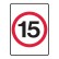 Speed Limit Sign 15km/h