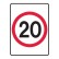 Speed Limit Sign 20km/h