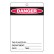 Large Economy Lockout Tags - Danger Blank Label