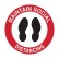 Floor & Carpet Marking Sign - Maintain Social Distancing