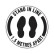 Floor & Carpet Marking Sign - Stand In Line 1.5 Metres Apart