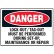 Arc Flash & Lockout Labels - Lock-Out/Tag-Out Must Be Performed