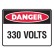 Danger 330 Volts Labels