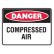 Danger Compressed Air Labels