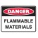 Danger Flammable Materials Labels