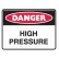 Danger High Pressure Labels