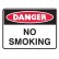 Danger No Smoking Labels