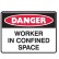 Danger Worker In Confined Space