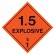 Dangerous Goods Labels & Placards - Explosive 1.5