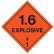 Dangerous Goods Labels & Placards - Explosive 1.6