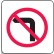 Direct No Left Turn Sign 600x600mm C2 Ref Aluminium