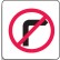 Direct No Right Turn Sign 600x600mm C2 Ref Aluminium