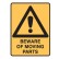 Beware of Moving Parts Labels