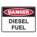 Danger Diesel Fuel Labels