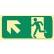 Exit & Evacuation Signs - Arrow Up Diagonal Left (Wth Picto)