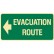 Exit & Evacuation Signs - Evacuation Route Arrow Left