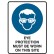 Eye Protection Must Be Worn On This Site