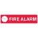 Fire Alarm 125 x 400mm Luminous Self Stick