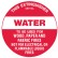 Fire Equipment Disc - Water