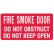 Fire Equipment Signs - Fire Safety Door Do Not Obstruct Do Not Keep Open