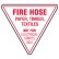 Fire Equipment Triangle Signs - Fire Hose