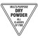 Fire Equipment Triangle Signs - Multi-Purpose Dry Powder