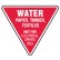Fire Equipment Triangle Signs - Water