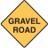 Gravel Road Sign 600x600mm C2 Ref Aluminium