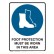 Foot Protection Must Be Worn in This Area Labels 