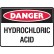 Hydrochloric Acid - Danger Sign