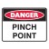 Danger Pinch Point Labels