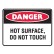 Danger Hot Surface Do Not Touch Labels