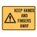 Keep Hands And Fingers Away Labels