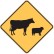 Live Stock Symbol Sign C2 Ref Aluminium