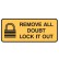 Lockoiut Sign - Remove All Doubt Lock It Out