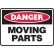 Danger Moving Parts Labels