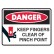 Danger Keep Fingers Clear Of Pinch Point Labels