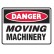 Danger Moving Machinery Labels