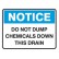 Dangerous Goods Signs - Notice Sign Do Not Dump Chemicals Down This Drain