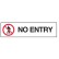No Entry W/Picto