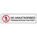 No Unauthorised Persons Beyond This Point