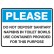 Please Do Not Deposit Sanitary.. Poly