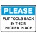Please Put Tools Back In Their.. 350x225 Poly