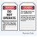 Lockout Tags - Danger Do Not Operate (Maintenance Department) - Reverse Side #1