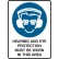 Hearing And Eye Protection Must Be Worn In This Area Labels