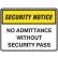 Security Notice No Admittance Without Security Pass