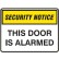 Security Notice Signs - This Door Is Alarmed