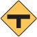 T Intersection Sign 600x600mm C2 Ref Aluminium